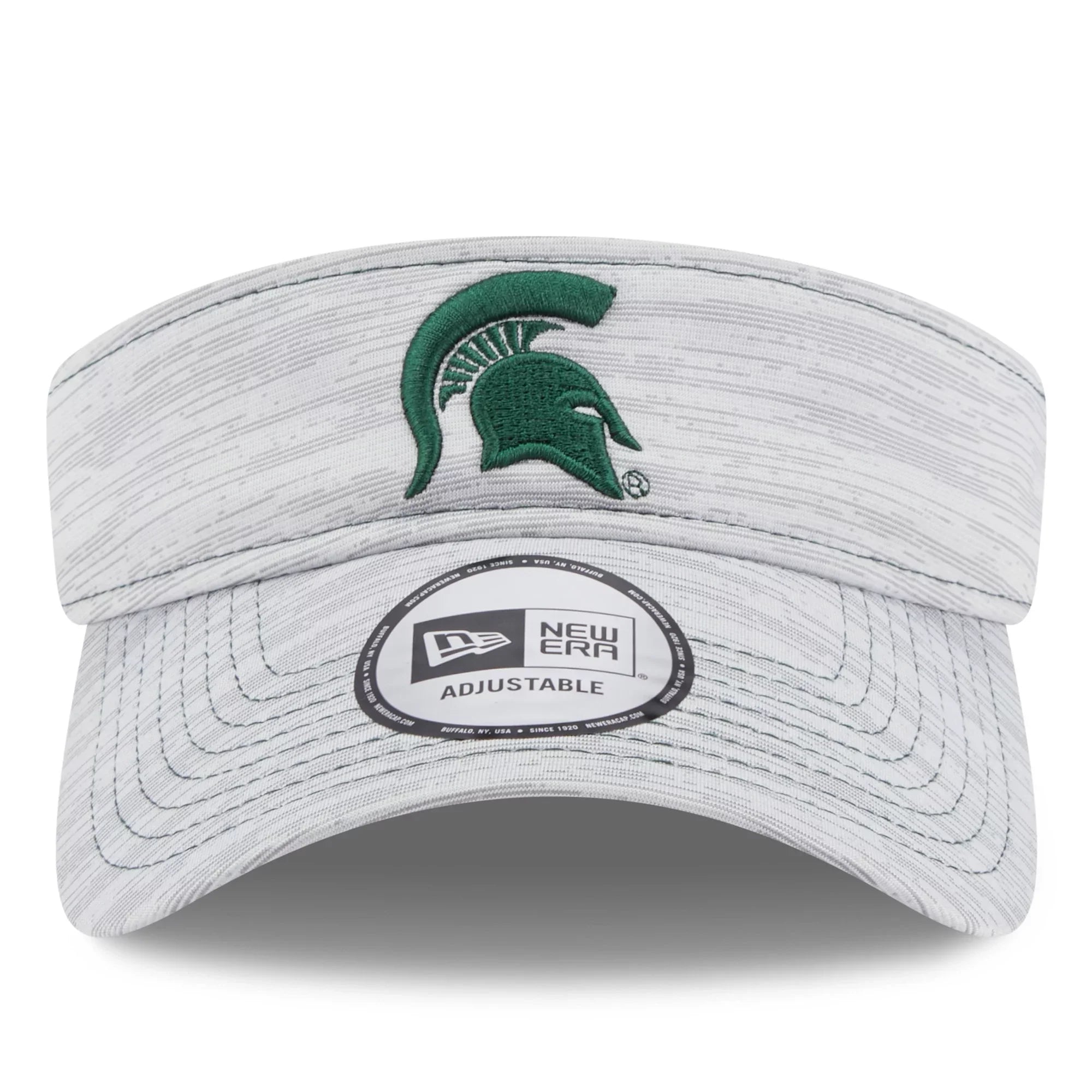 Men's New Era Gray Michigan State Spartans Logo Adjustable Visor -