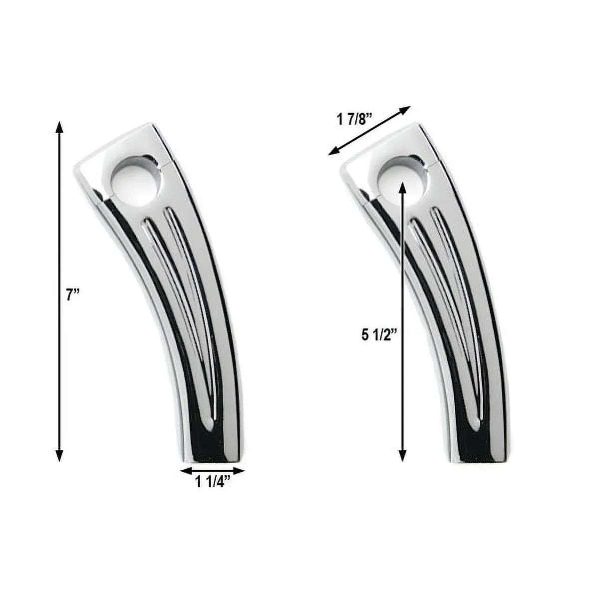 Krator 5.5" Chrome Motorcycle Handlebar Pullback Riser Compatible with Yamaha      350 400 500 600 650 750