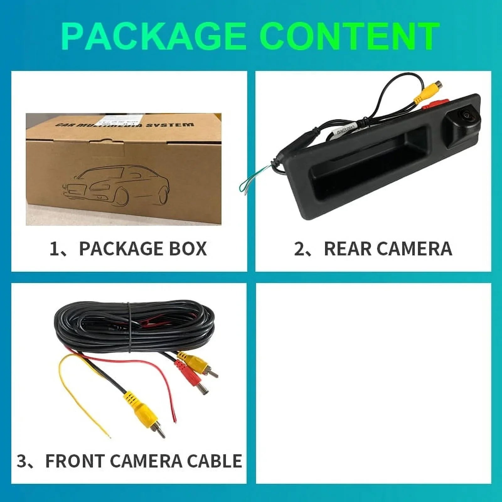 1080P Car Rear View Camera Parking Reverse  Night Vision Backup For  3 Series F30 F31 F34 F10 F11 F07 X1 X3 X5