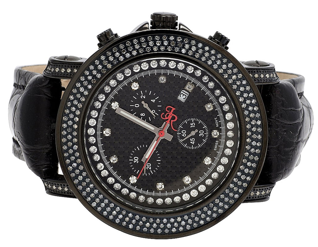 Joe Rodeo Mens Joe Rodeo Junior JJU3 Black  50MM Diamond Watch 2.5 Ct