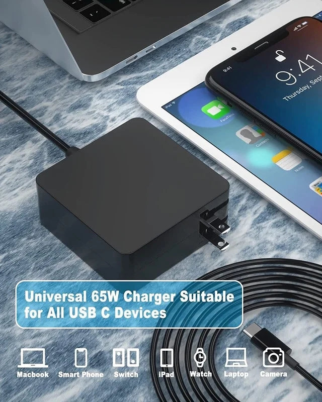 Nuxkst 65w -C Ac Adapter for Lenovo ThinkPad 11e Yoga Gen 6 20SF power supply charger