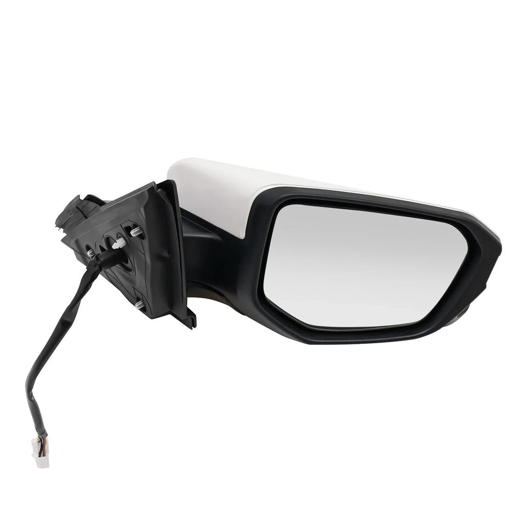 Right Side Mirror Power Heated View Camera Fit 2016-2020 Honda Civic Sedan White