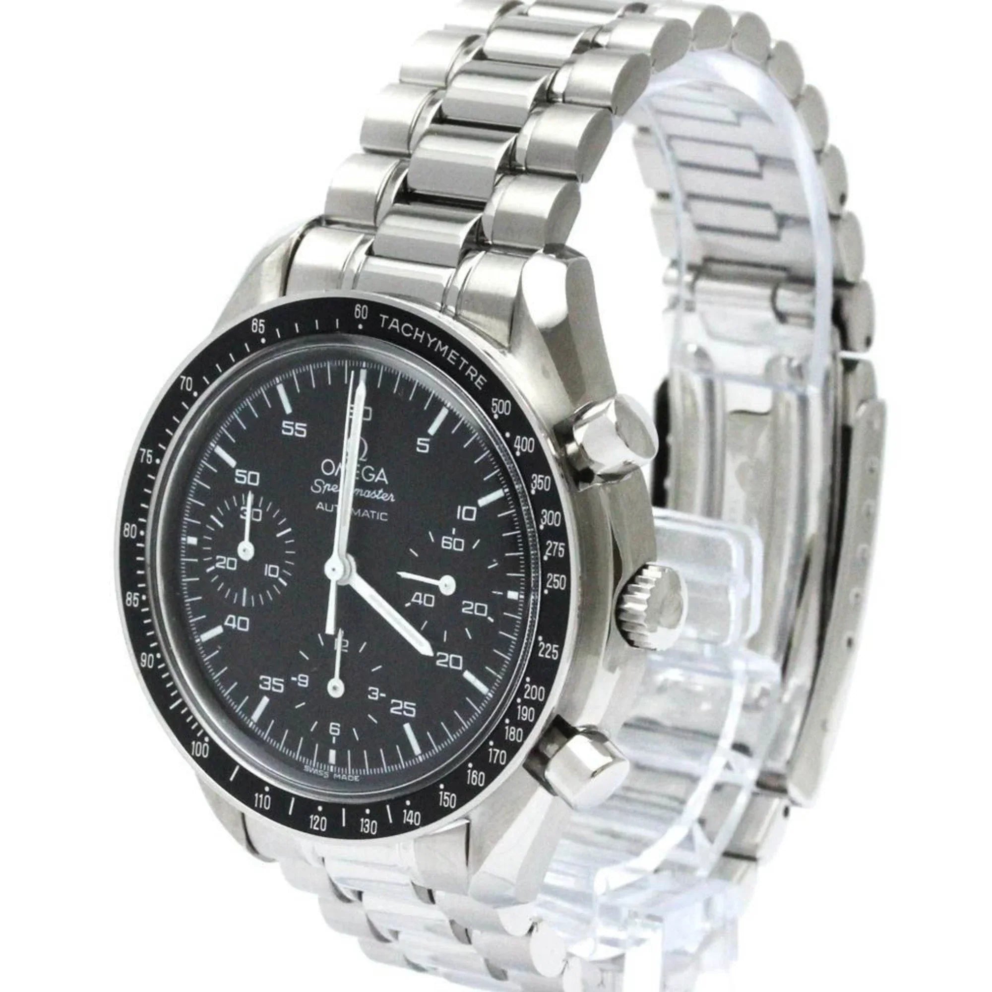 Pre-Owned Polished  Speedmaster Automatic Steel Mens Watch 3510.50 BF566753 (Good)
