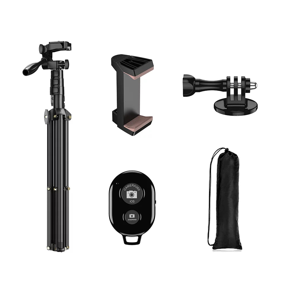 Selfie Stick Tripod Stand Aluminum Alloy 180cm for  Smartphone Camera