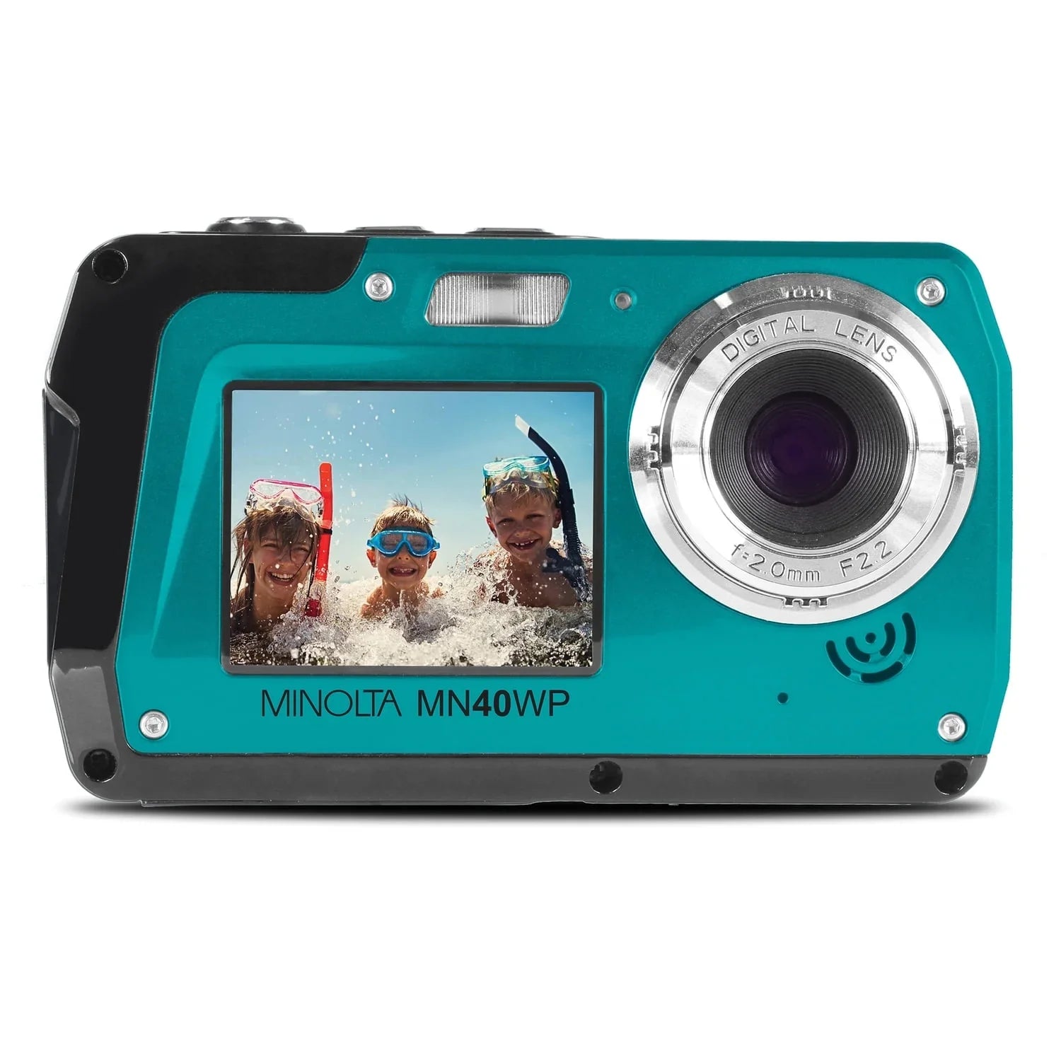 Minolta MN40WP- 48.0-Megapixel Waterproof Digital Camera (Blue)