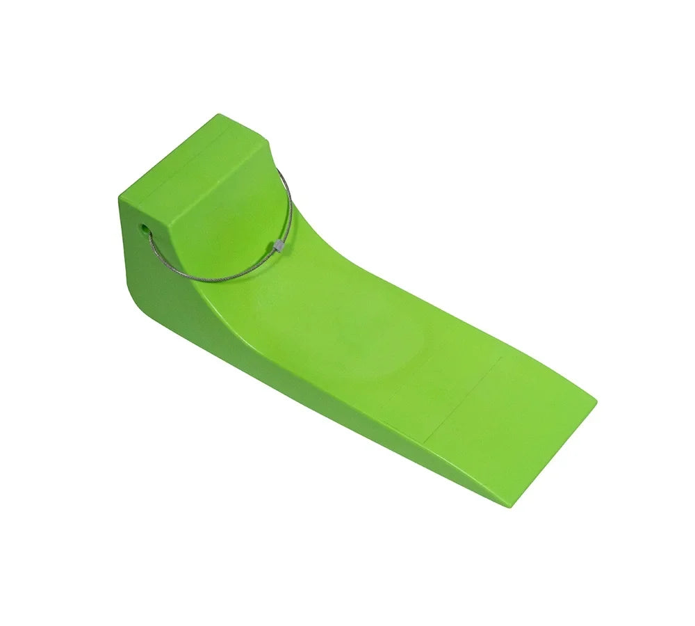 (4 Pack) 16"x5.5" Tire Skates for Tow Truck - Heavy-Duty Neon Safety Green Tire Skates for Car Hauler, Flat Bed, Wrecker, Rollback, Carrier Safety (High Visibility)