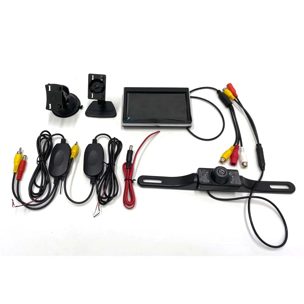 5" Wireless  Rearview Car Backup Camera and Monitor Reverse Assist Kit