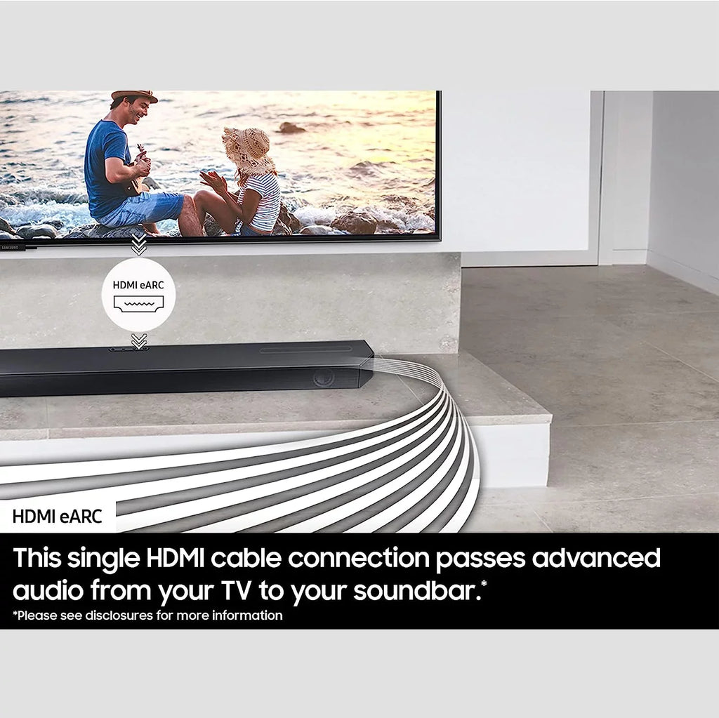Samsung -Q600C 3.1.2ch Soundbar and Subwoofer with Dolby Atmos with a Walts  - for Compatible Soundbars Under 15lb (2023)
