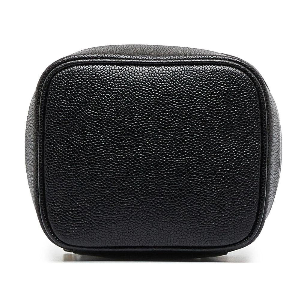 Pre-Owned Authenticated Chanel  Caviar Vanity Bag Leather Black Unisex (Good)
