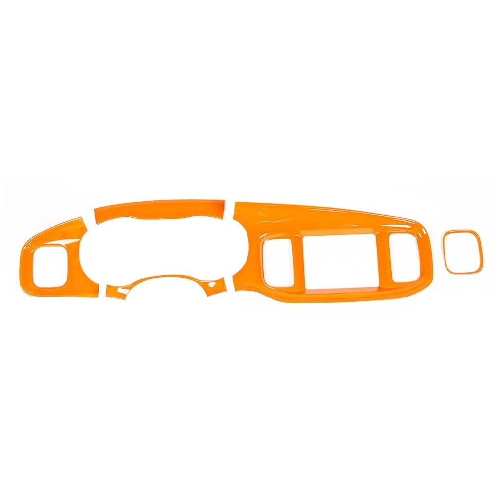Teledu 14x Orange Inner Set Center Console Dash Cover Trim Kit