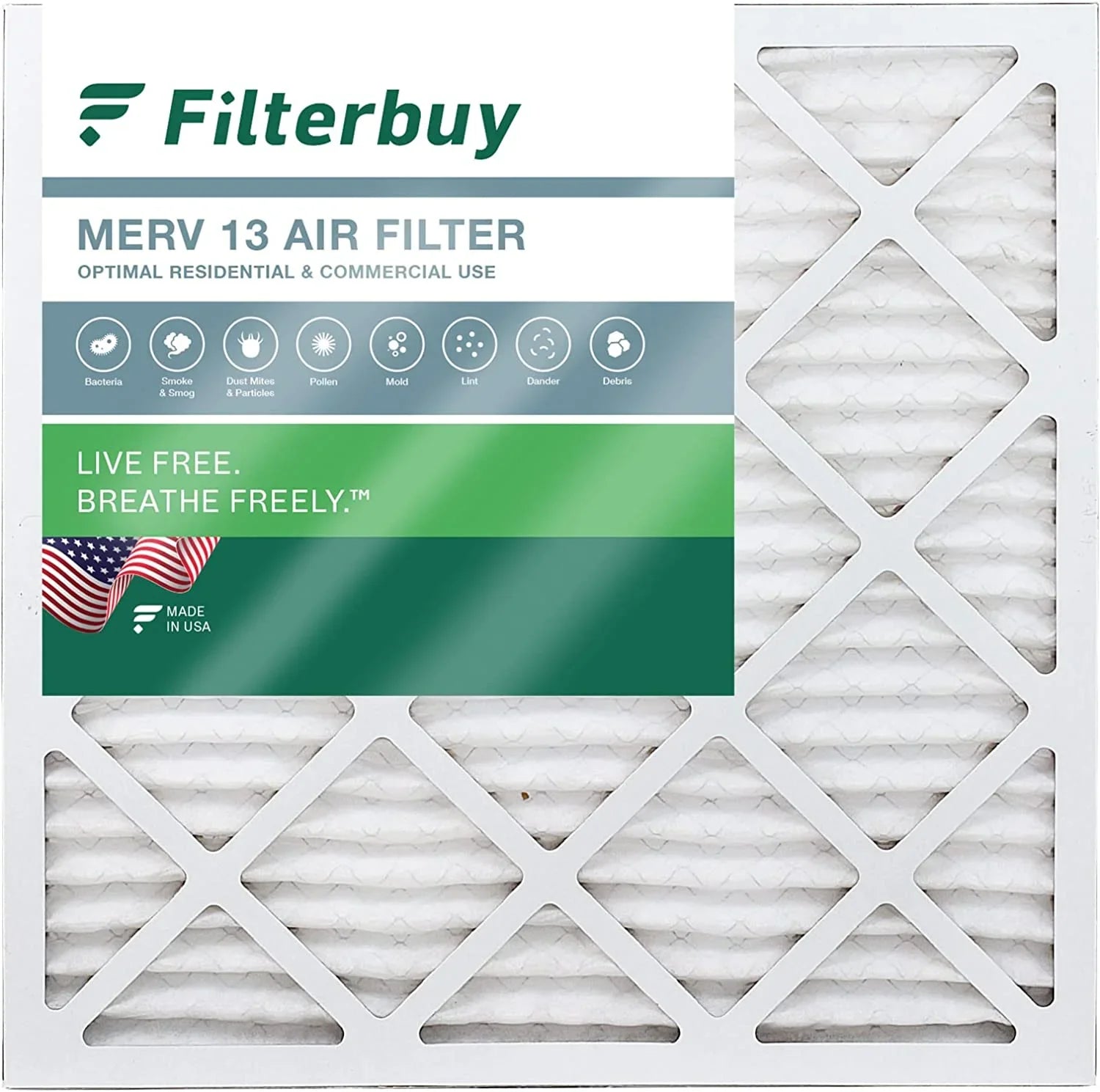Filterbuy 30x30x1  13 Pleated   Furnace Air Filters (1-Pack)