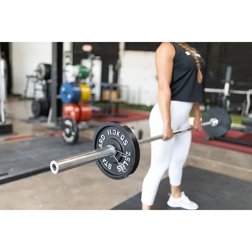 McCarty Fitness Supply Fortek 300 Lb Olympic Weight Plate Set and Barbell