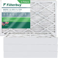 Filterbuy 8x20x4  13 Pleated   Furnace Air Filters (4-Pack)