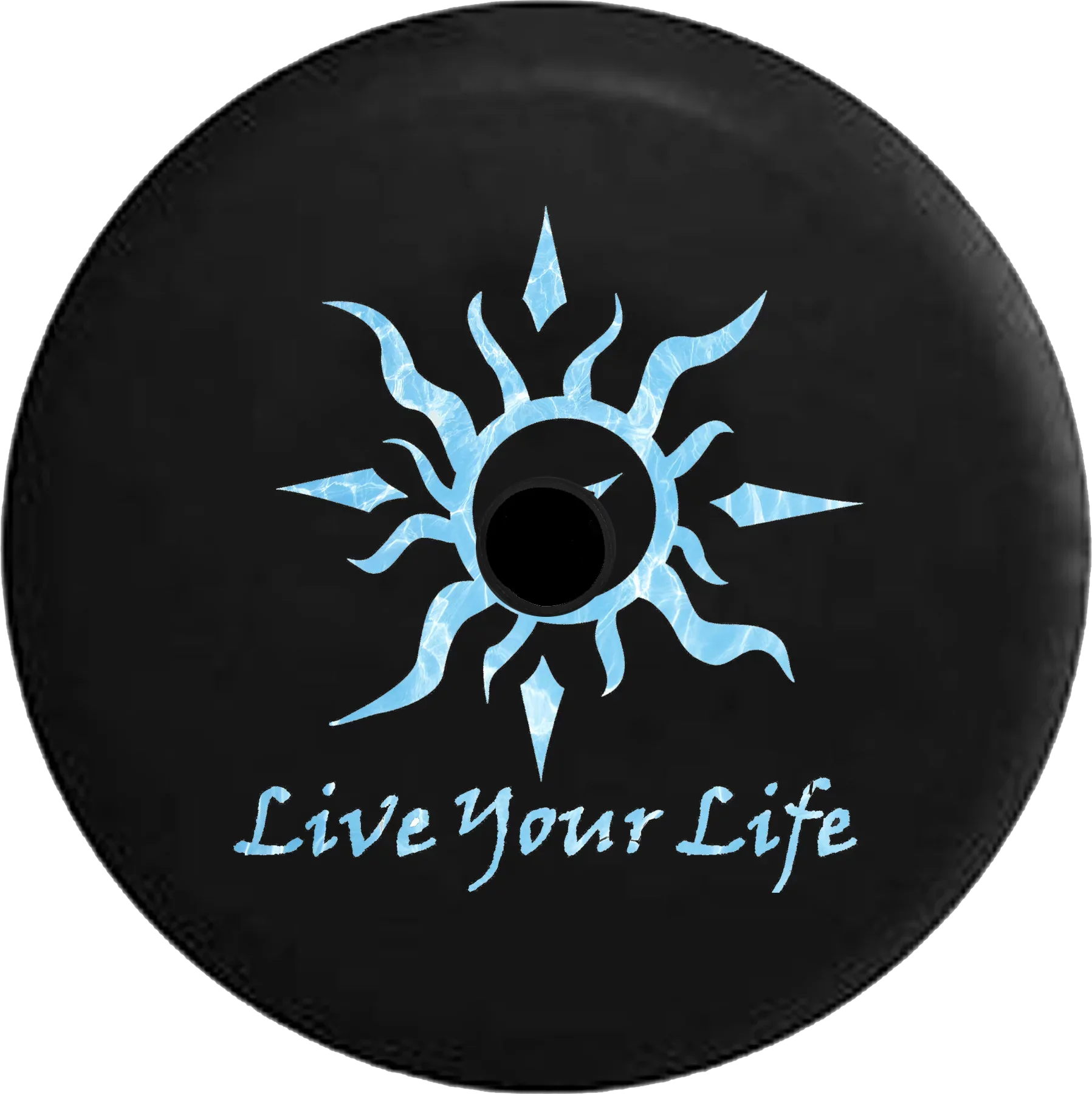 2018 2019 Wrangler  Backup Camera Live Your Life Tribal Sun Compass Water Sealife Spare Tire Cover for Jeep  32 Inch