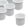 Red Hound Auto 50 Cup Holder Plastic Pocket Recessed Insert Universal for Boat  Car Truck Sofa Game Table Marine Pontoon Motorhome Bulk Camper White
