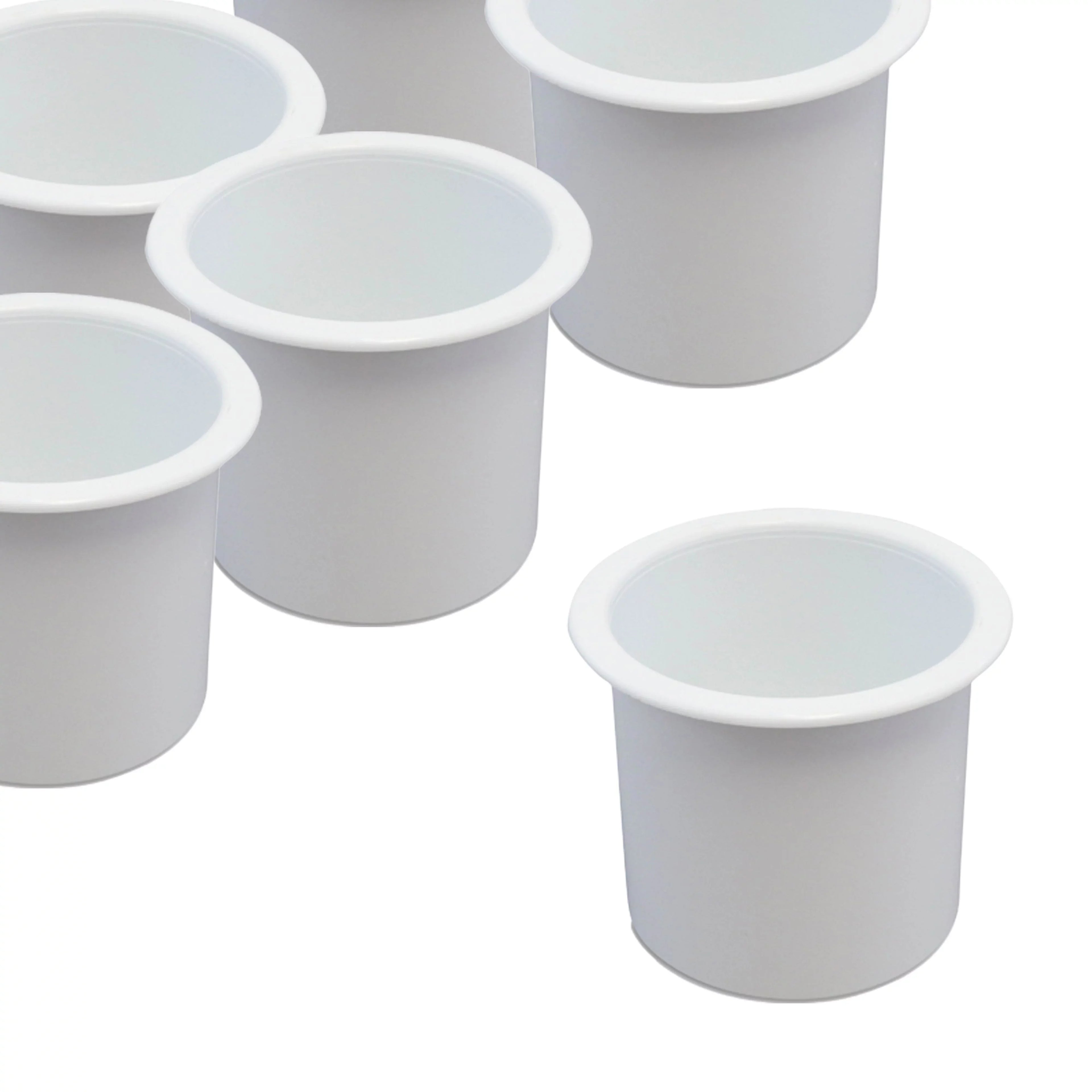 Red Hound Auto 50 Cup Holder Plastic Pocket Recessed Insert Universal for Boat  Car Truck Sofa Game Table Marine Pontoon Motorhome Bulk Camper White