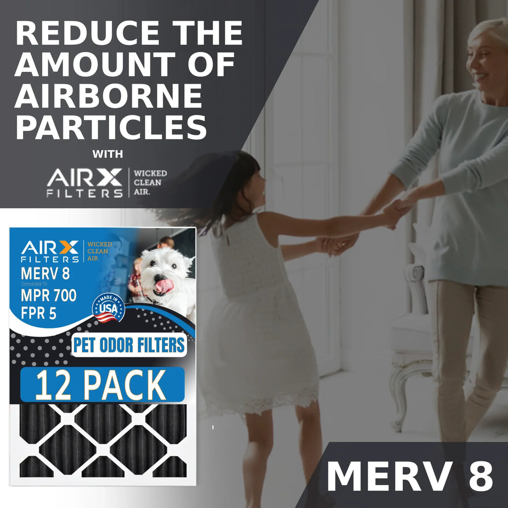 12x24x1 Air Filter  8 Rating, 12 Pack of Furnace Filters Comparable to  700,  5, Pet Odor Retention Filters - Made in  by     .