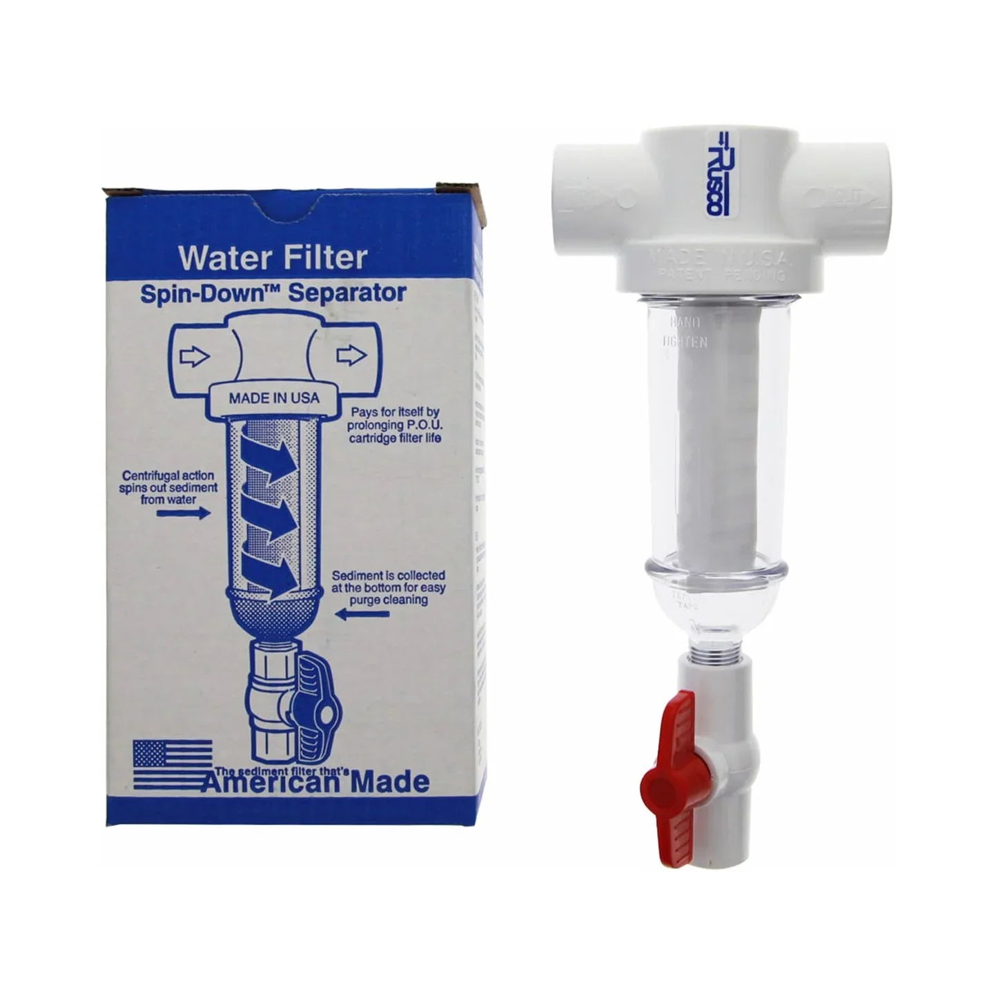Rusco 1-1000-F 1- inch Spin-Down Water Filter System