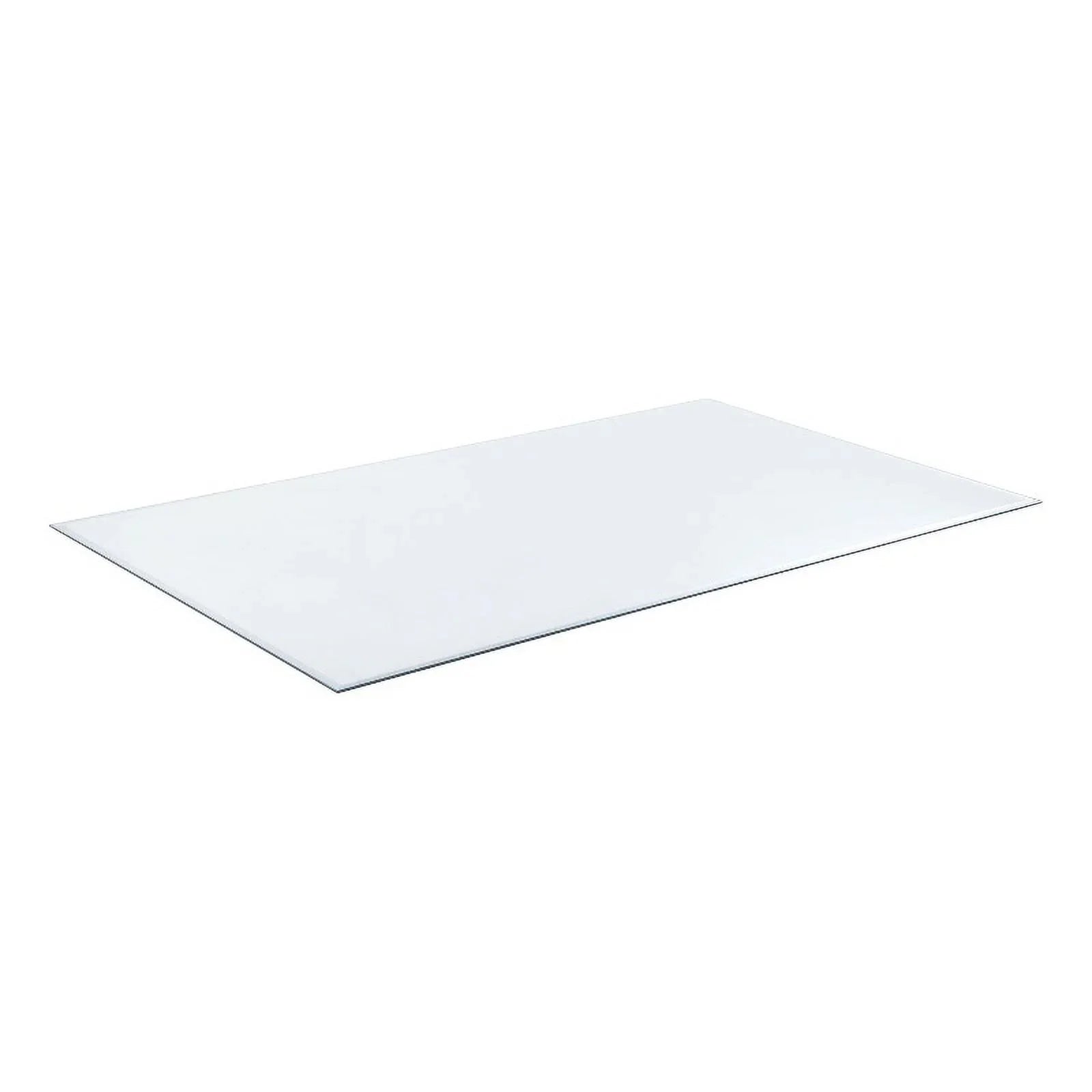52x27" 6mm Rectangular Glass Top Clear