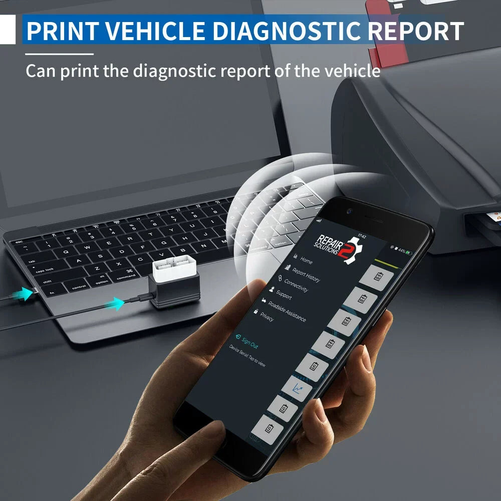 Innova 6000P Bluetooth Wireless  Car Code Reader Check Engine Light   Airbag System Automotive Diagnostic Tool OBD2 Scanner 12V Vehicle Read Clean Code Scanner for  and Android Phones
