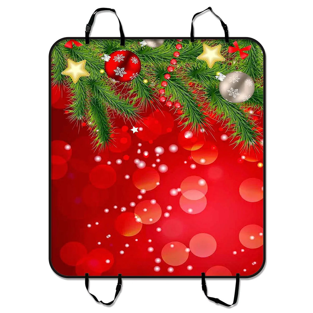 Merry Christmas pattern Pet Car Seat Cover Dog Car Seat Mat Hammock Cargo Mat Trunk Mat For Cars Trucks and  54x60 inches
