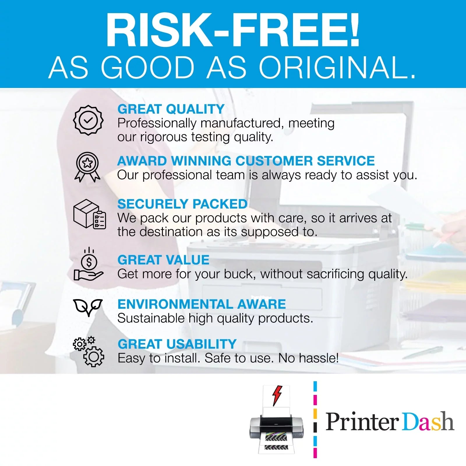PrinterDash Compatible Replacement for Star-Micronics -200 Series/-235/-242/-292/-512/-200 Series/-212/-242/-500/-2000 Black P.O.S. Printer Ribbons (6/) (-002B)