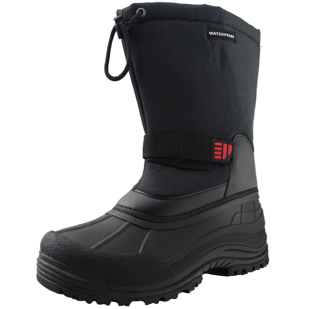 Tanleewa Men's Winter Boots Waterproof Insulated Snow Boots Anti-Slip Shoe Size 11.5 Adult Male