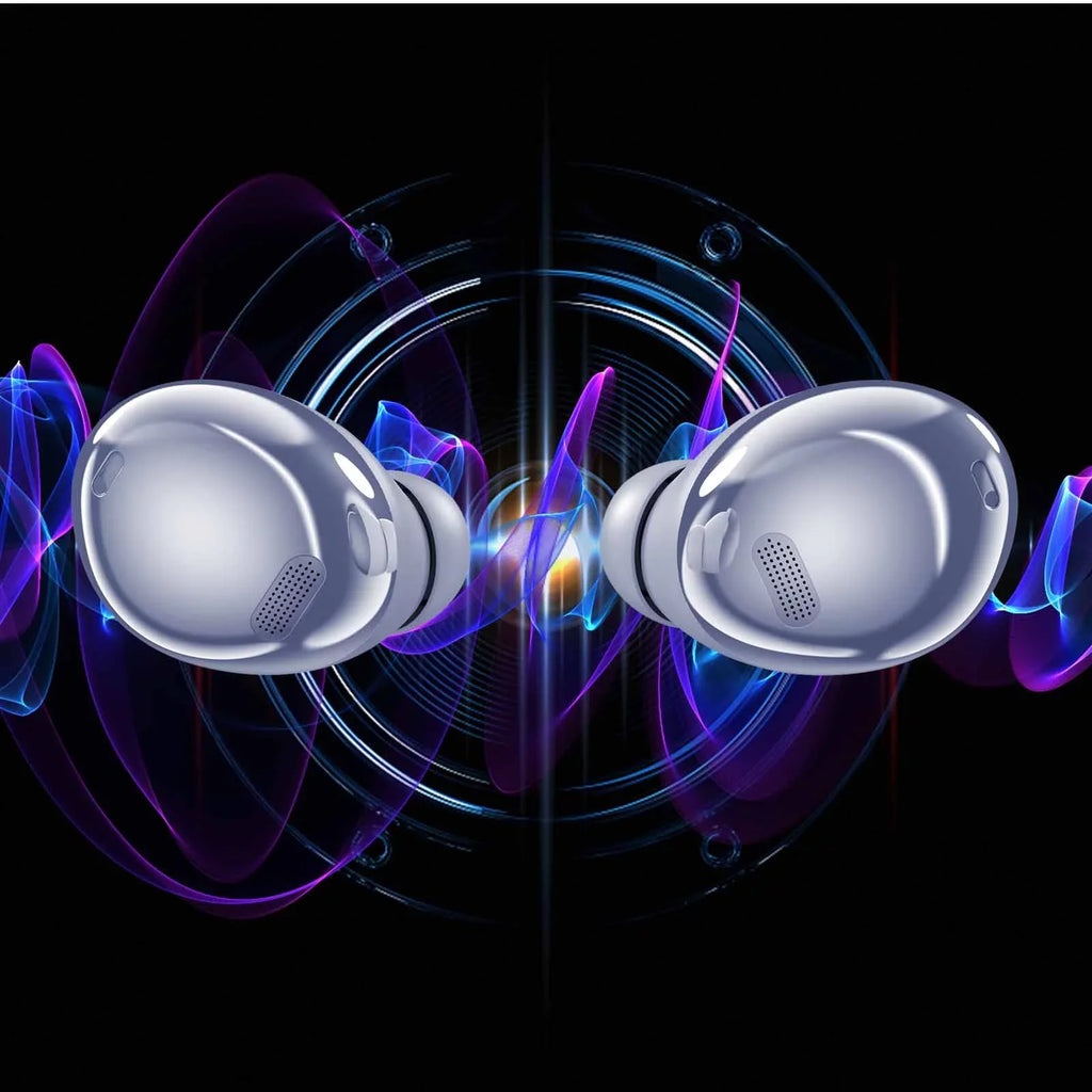 UrbanX Street Buds Pro Bluetooth Earbuds for Vodafone Smart N8 True Wireless, Noise Isolation, Charging Case, Quality Sound, Water Resistant ( Version) - Amethyst Purple