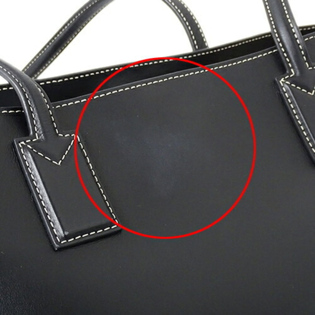Pre-Owned Burberry  bag ladies tote shoulder leather black 8052726 (Good)
