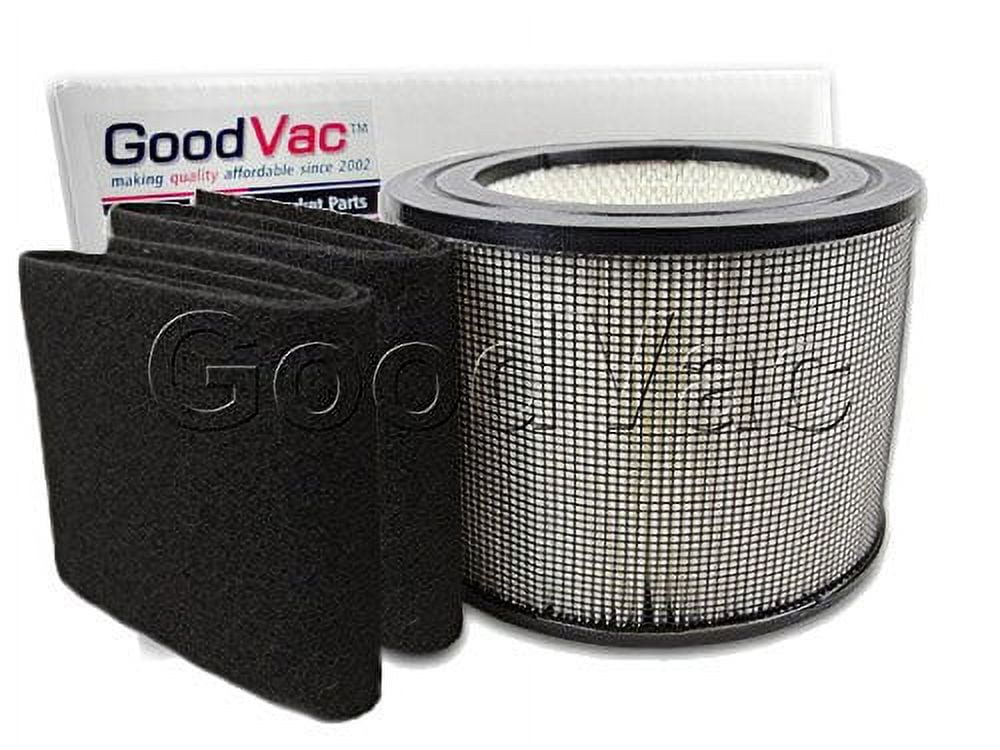 GoodVac Replacement  Filter + 2 Carbon Prefilter Wraps to fit Filter Queen Defender 4000