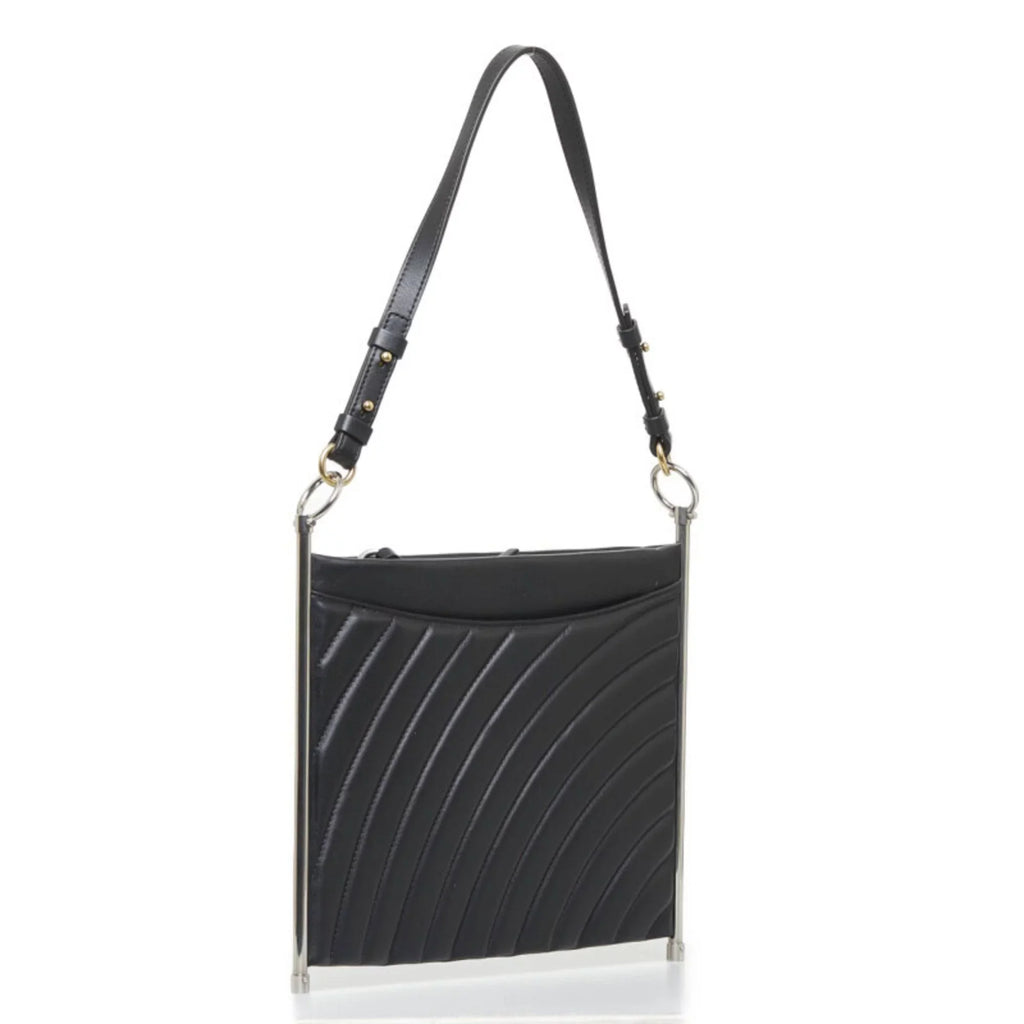 Pre-Owned Chloé Chloe Roy Handbag Shoulder Bag Black Leather Ladies (Good)
