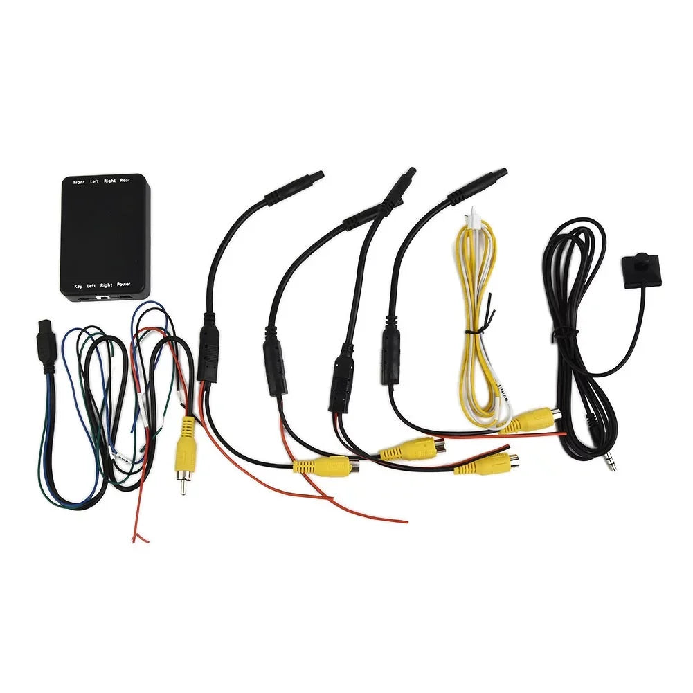 WelldownCar Parking Panoramic View Rearview 4 Way Camera Control Box System 360 Degree