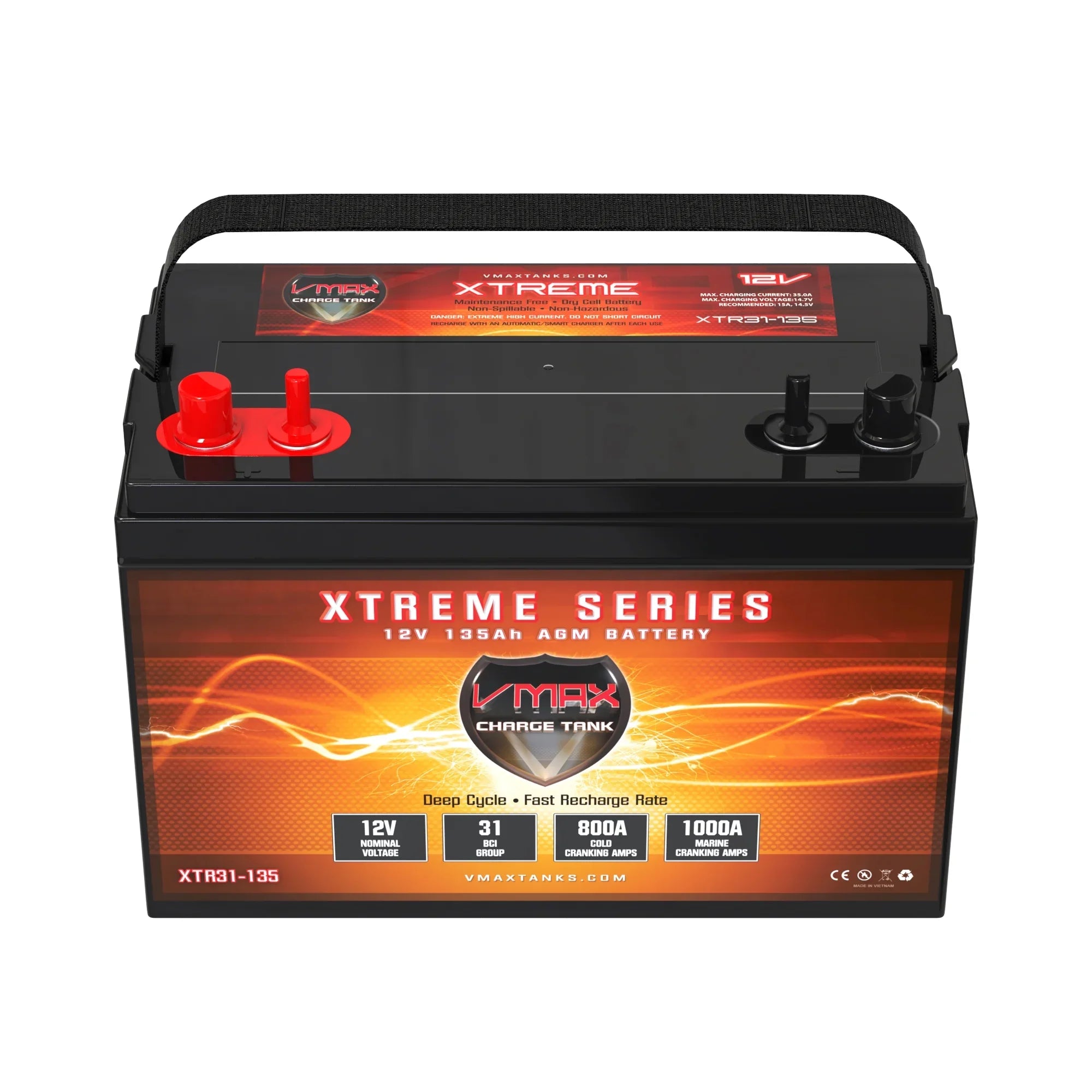 Vmax XTR31-135 for Godfrey Sweetwater Pontoon Group 31  Battery