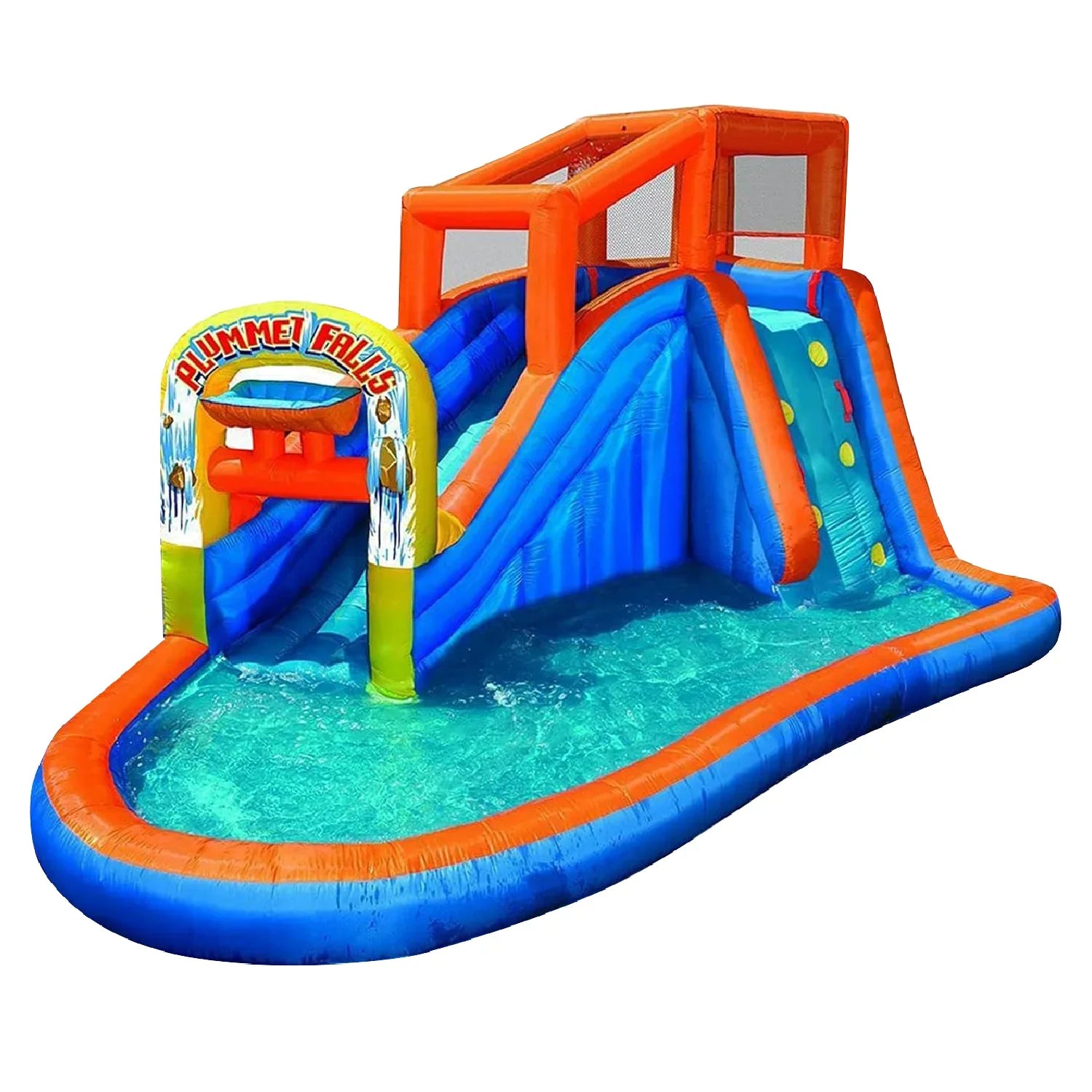 Banzai Plummet Falls Adventure Inflatable Outdoor Water Park Splash Pool