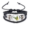 Corn Plug Cable Charging Cable Pattern Bracelet Braided Leather Woven Rope Wristband