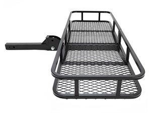 Kojem Hitch Cargo Carrier Rack 550lbs 60"x21"x6" for 2"x2" Hitch Receiver Van  Truck Trailer Folding Rear Luggage Basket Hitch Mount Cargo Rack