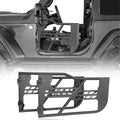 Hooke Road Fit 2018-2023 Jeep Wrangler  2-Door Steel Tubular Half Door Guards Frame Black