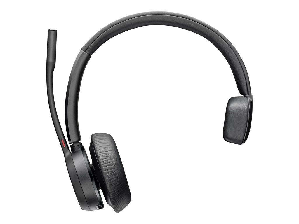 Poly Voyager 4310 -AHeadset + BT700 dongle  - Google Assistant, Siri - Mono -  Type A - Wired/Wireless - Bluetooth - 164 ft - 20 Hz - 20 kHz - On-ear, Over-the-head - Monaural - Supra-aura...