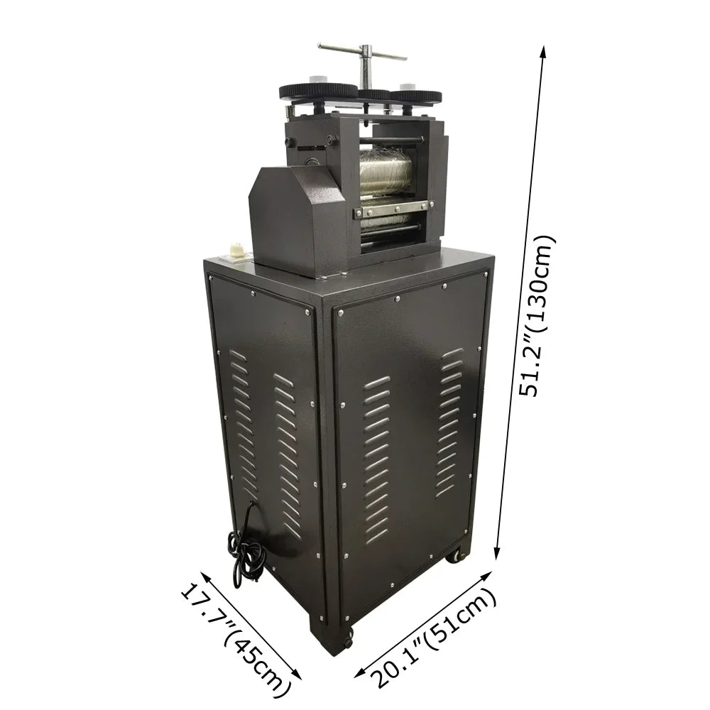 Electric Rolling Mill Flake Machine for Jewelry Gold Making Smooth Roller