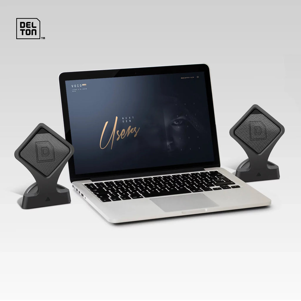 Delton True Wireless Speaker, Portable Bluetooth Speaker with Mic (Twin Pack), Dynamic  Sound and Bass