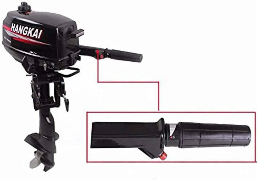 6  2-Stroke Outboard Motor Tiller Shaft Inflatable Fishing Boat Marine Engine Water Cooling  System
