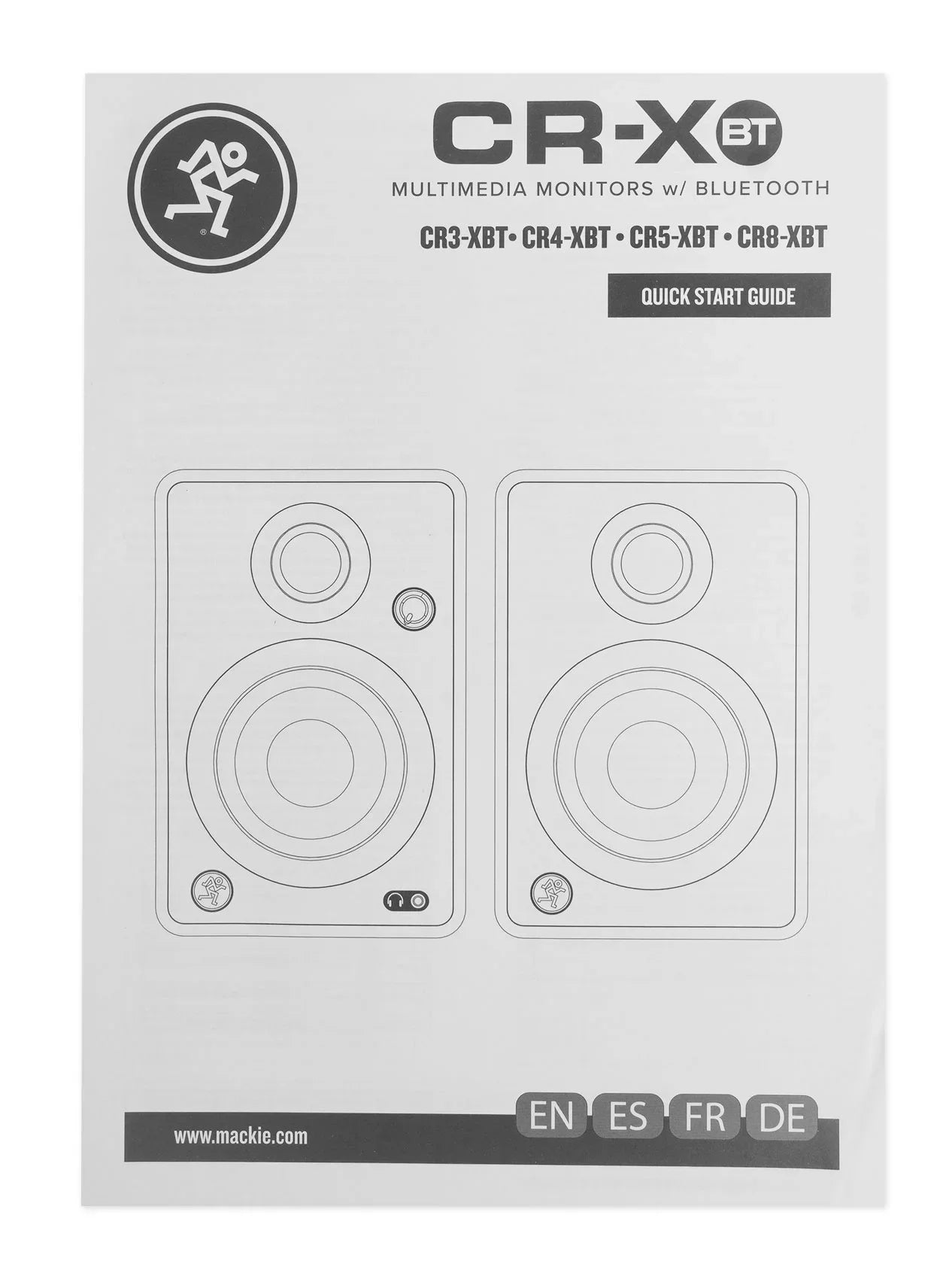 2) Mackie CR3- 3" 50w Bluetooth Reference Studio Monitors + Bluetooth Speaker