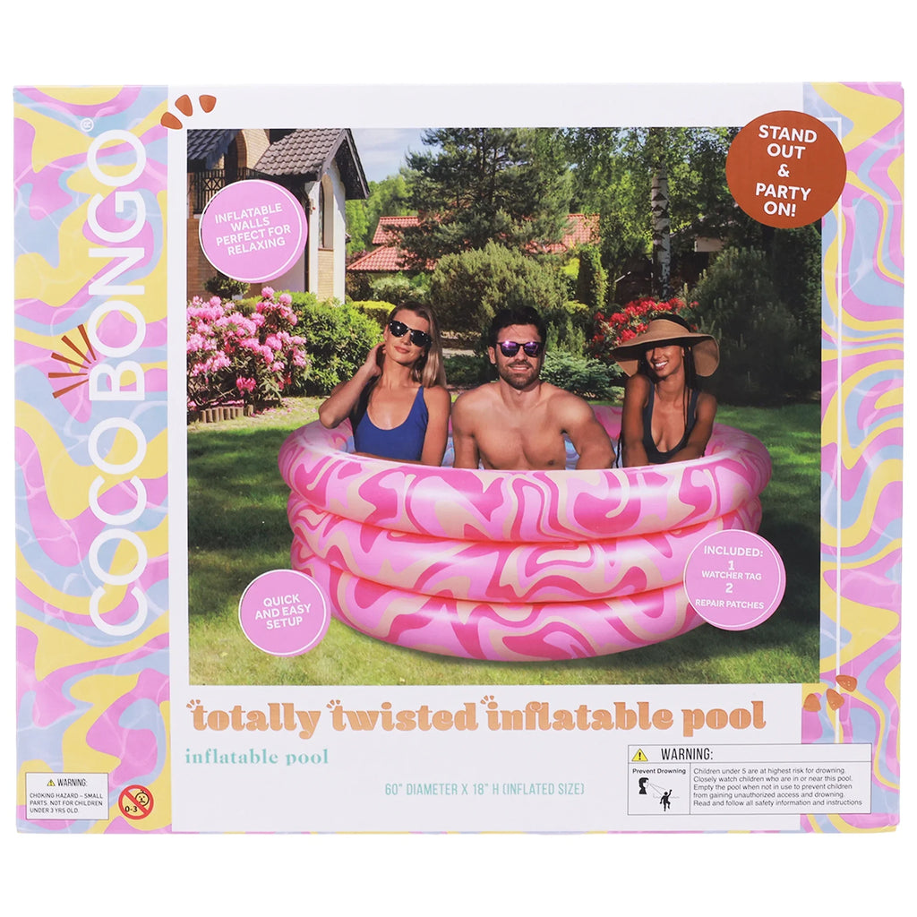 Cocobongo Totally Twisted 3 Ring Inflatable Pool