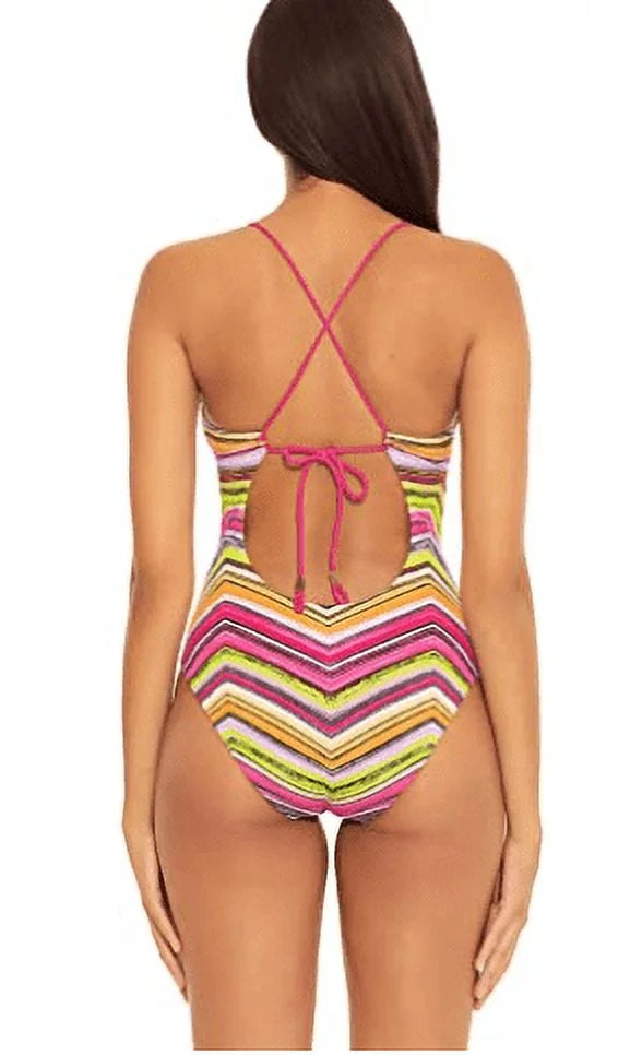 Becca by Rebecca Virtue  Farah Abigail One-Piece Swimsuit,  Large