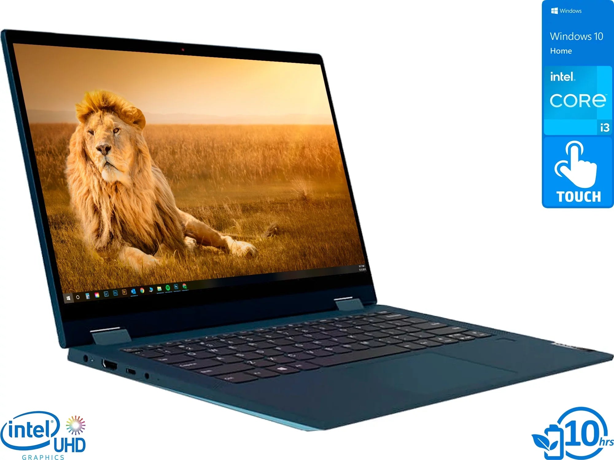 Lenovo IdeaPad Flex 5 2-in-1, 14"   Touch Display, Intel Core i3-1115G4 Upto 4.1GHz, 8GB , 256GB NVMe , , Card Reader, Wi-Fi, Bluetooth, Windows 10 Home S (82HS00BVUS)