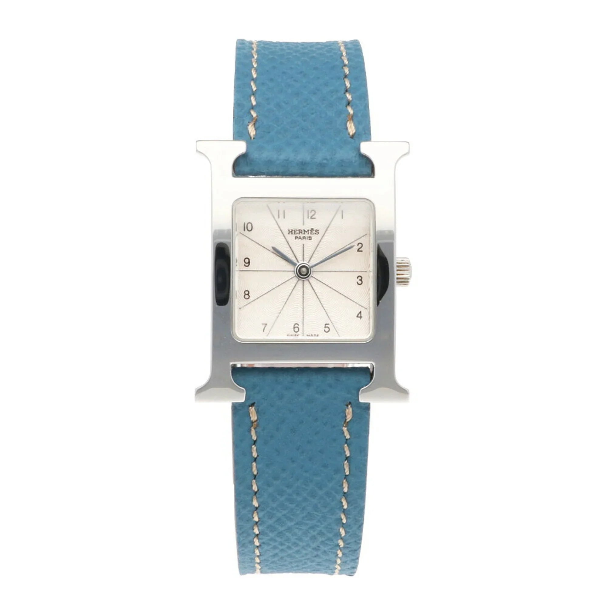 Pre-Owned Hermes H Watch Stainless Steel HH1.210 Quartz Ladies  (Good)