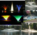 1hp Decorative Fountain, 50 foot cord, 120 volt with LED3C11-050 Light Kit