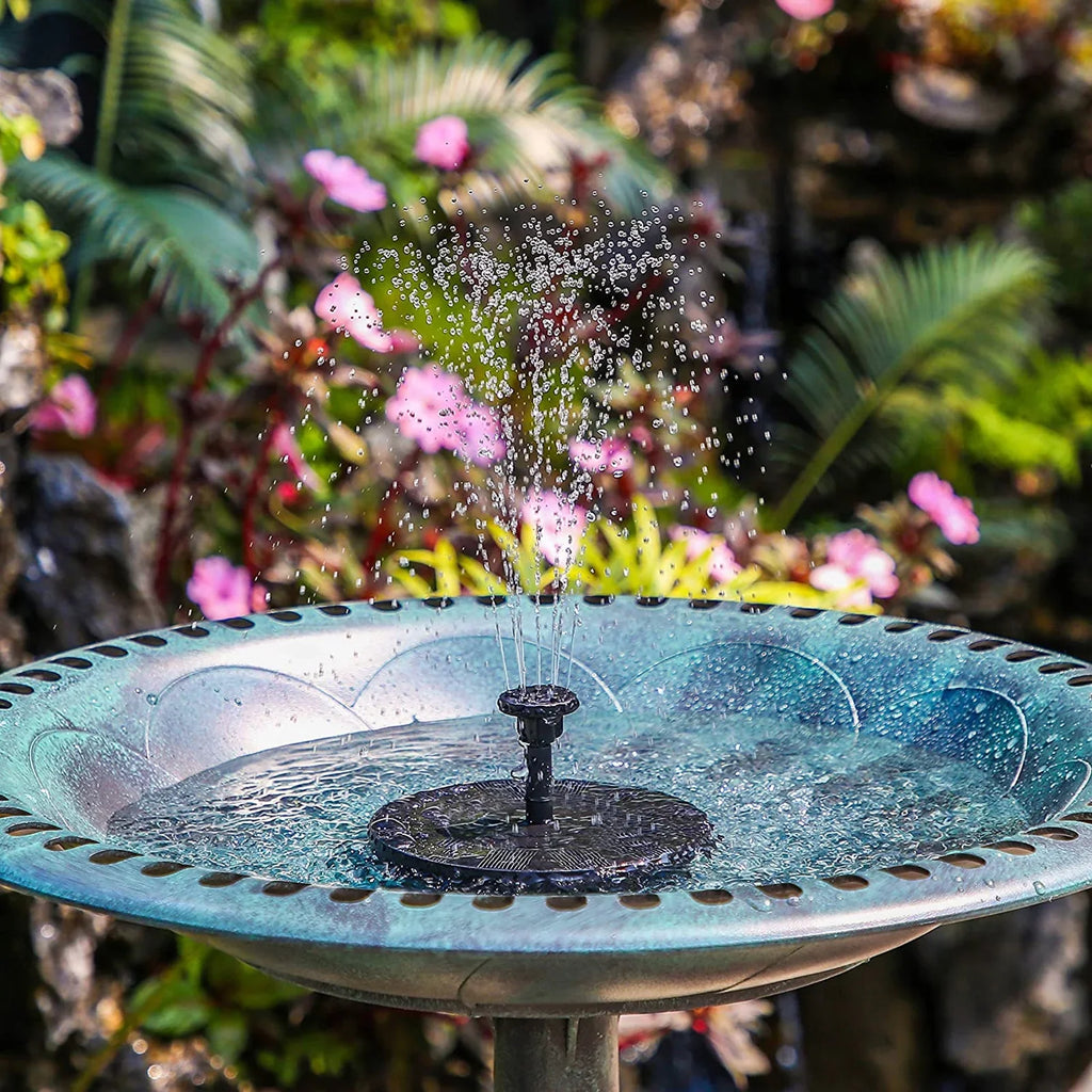 Nebublu Fountain,7 Spray Patterns Solar Pump 3w Water Pump With Battery Pond Pool Bath 7 Patterns Water Pump And Solar Powered 3w Solar Powered Pool Fish Bath 7 Spray Led