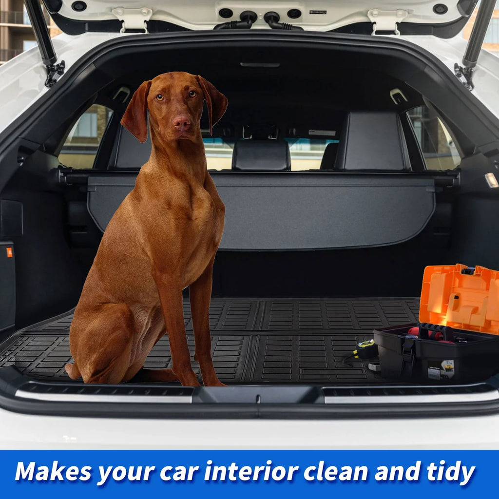 Cargo Liner Fit 2020 Tesla Model Y 7-Seat All Weather Rear Trunk Cover Cargo Tray Floor Mat for Tesla Model Y 2020  Accessory , Black