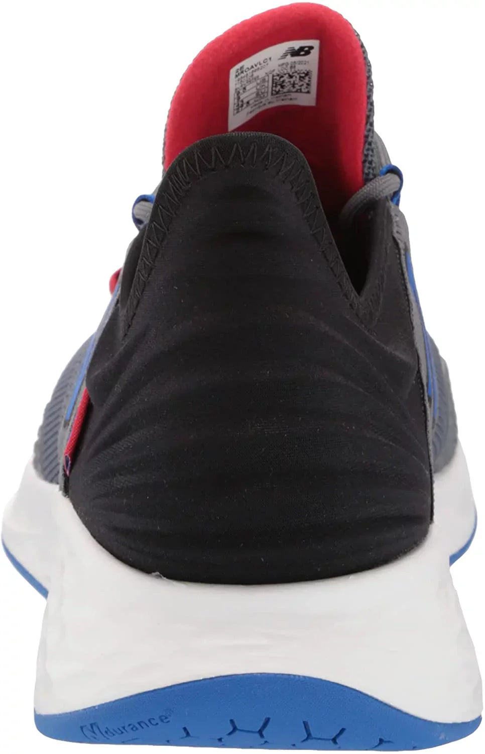 New Balance Mens Fresh Foam Roav V1 Sneaker 12 Lead/Cobalt/Team Red